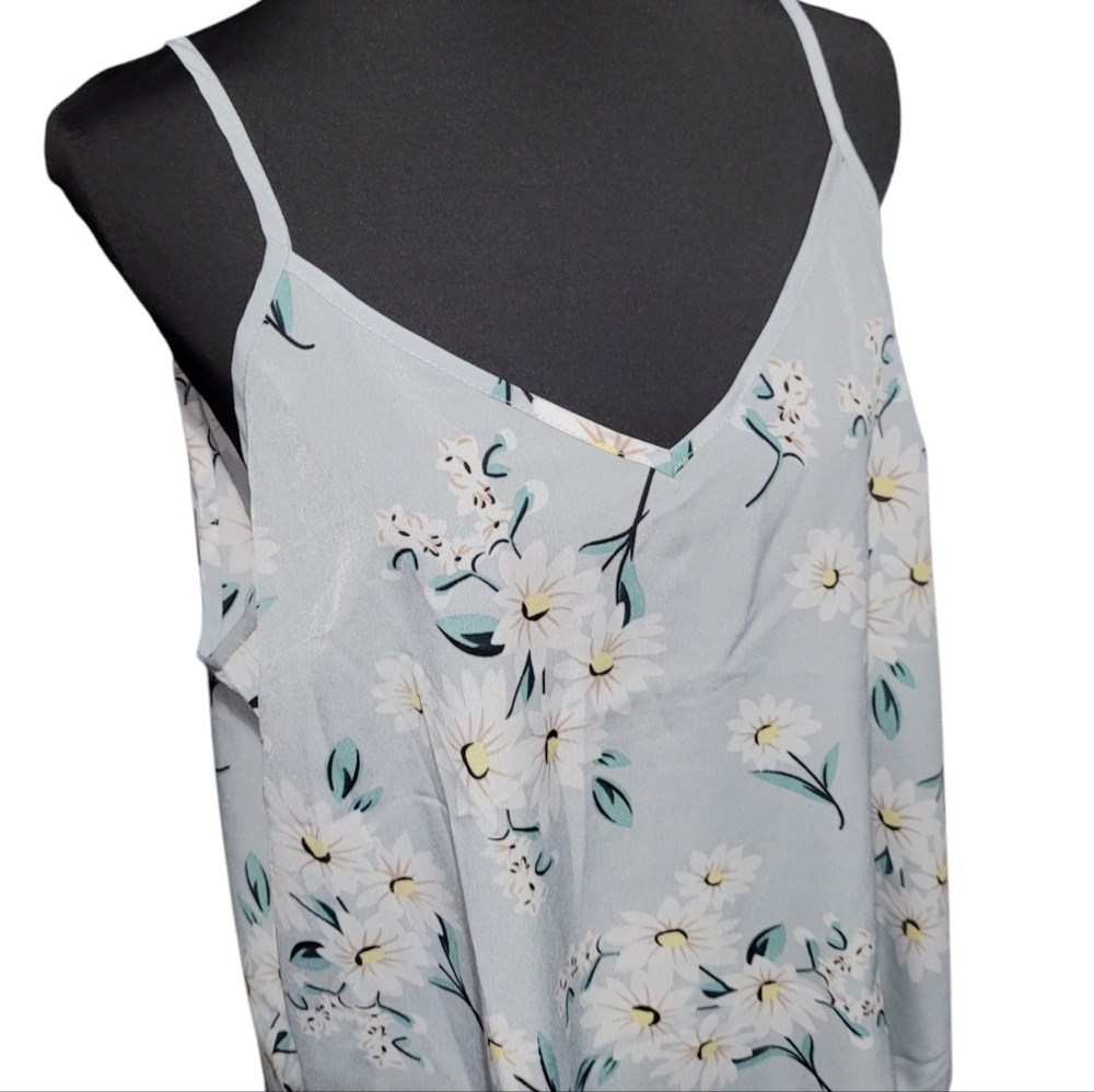 SHEIN floral adjustable spaghetti strap tank Size 2X
